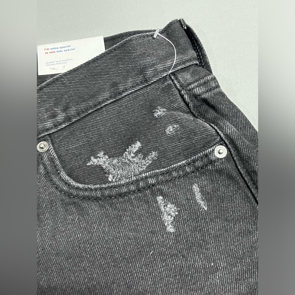 Old Navy Slouchy Straight High Rise Black Jeans Size 14 . NWT - Picture 5 of 10